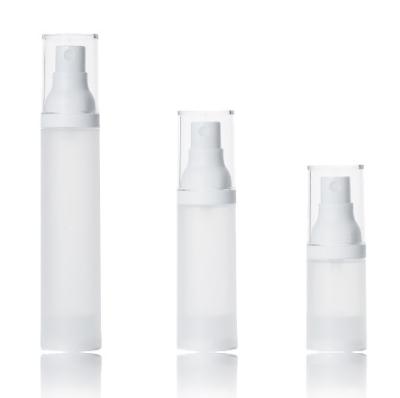 China BEAUTY PACKAGING 15ml 30ml 50ml Plastic PP Frosted Airless Spray Bottle For Travel for sale