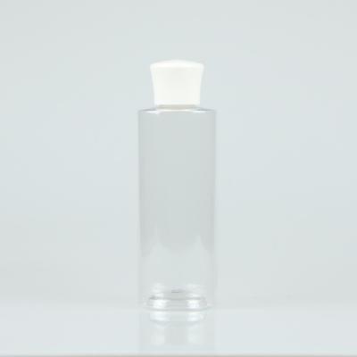 China BEAUTY PACKAGING In Stock Empty Clear Clear Plastic Toner Pet 150ml Oval Shape Bottle With Screw Lid for sale