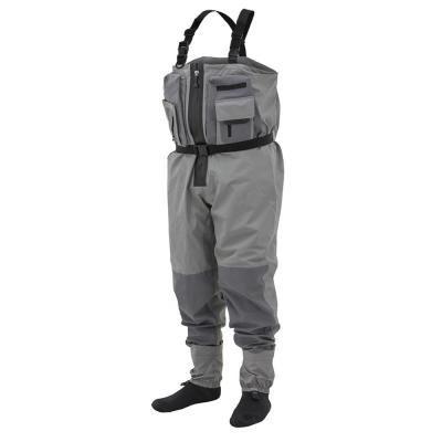 China Men's 3-Ply Breathable Waterproof Waders Male Crosswater Breeches For Hunting Work Fly Fishing Agricultural Trousers for sale