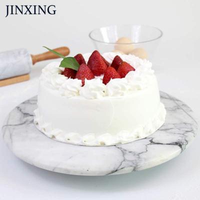 China Hot Selling Viable Natural Marble Turntable Rotating Cake Decorating Rack For Pastry Baking for sale