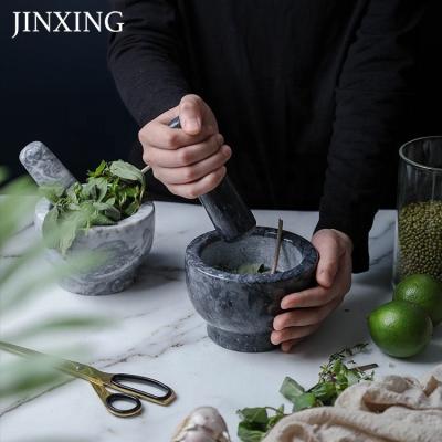 China Factory Wholesale Price Sustainable Natural Stone Wheels Unique Models 360ml Capacity Mortar And Pestle for sale