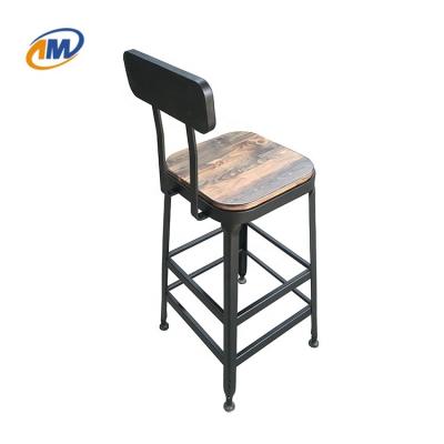 China Industrial Wholesale Modern Bar Umpire Chair Wooden Comfortable Bar Chair With Back for sale