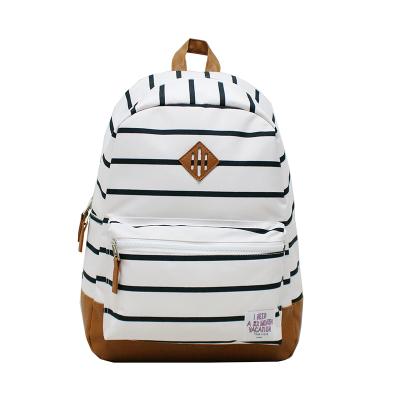 China Others Fashion Ladies Custom Light Up Striped Backpacks Bags For Women Mochilas Unisex Outdoor Used for sale