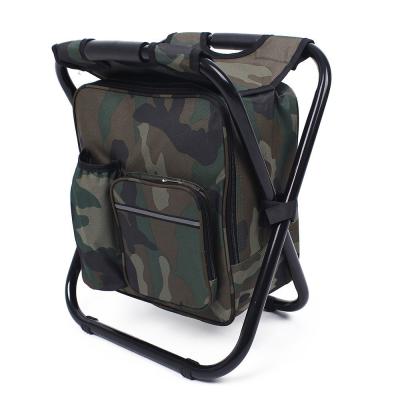 China Foldable Stools Waterproof Contract Backpack Chair Cooler Backpack Fishing Chair for sale