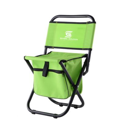 China New Style Portable Logo Beverage Cooler Custom Fold Folding Fishing Chairs Insulated Folding Fishing Chairs for sale