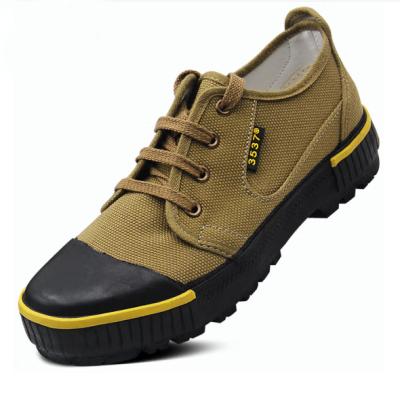 China Factory Price Customized Anti Slip Anti Slip Canvas Low Top Outdoor Work Safety Shoes for sale