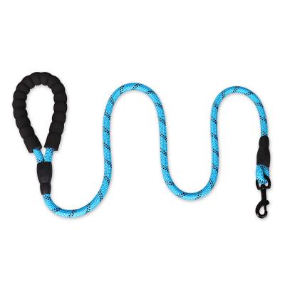 China Hot Selling Reflective Amazon Rope Pet Dog Leash Heavy Duty Nylon Braided Strap Reflective Leash for sale