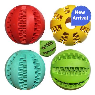 China Viable Custom Indestructible Clean Teeth Interactive Pet Game Training Toy Sink Dog Slow Hard Chew Puzzle Food Feeder Rubber Ball for sale