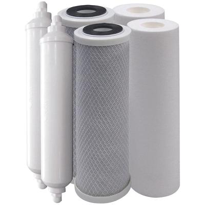 China Hotel 10 Inch Filter Housing 3 Stage Water Pre-filtration PP+UDF+CTO Countertop Water Purifier Water Filters 3 Stage For Home Drinking for sale