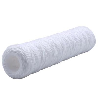 China Filtration 5-40 Inch Yarn String Wound Filter Cartridge Coating/Water/Chemicals/Inks Liquid Filter Element For Evaporator for sale