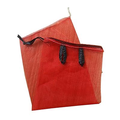 China Security MESH BAG WITH HANDLE /DRAWSTRING 25 Kg Onion Mesh Bags For Fruits And Vegetables for sale