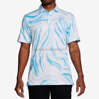 China Anti-wrinkle Wholesale Short Sleeve 100% Cotton Polo Tshirts Custom Printing Logo Men's Polyester Quick Dr Y Fit Plus Size Golf Polo T-shirts for sale