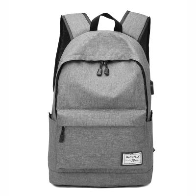 China With Wholesale Waterproof Canvas School Backpack Hot Sale USB Leisure USB Charging School Backpack for sale