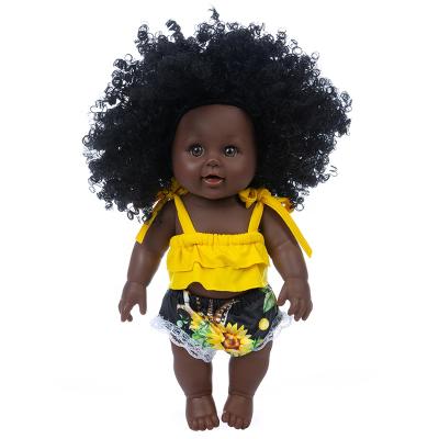 China MODEL TOY 12 Inch Toy Baby Black Dolls Realistic African American Doll For Children, Kids Holiday And Birthday Gift for sale