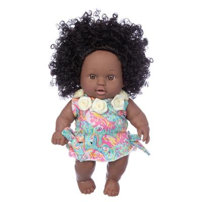 China MODEL TOY Baby Realistic Animated Toy Girl Child Gift Realistic Reborn Baby 8 Inch Cute Doll Black for sale