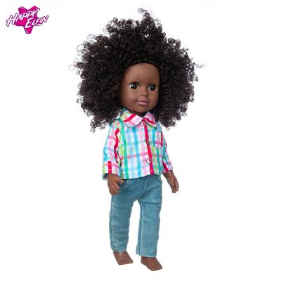 China 14 Inch Realistic African Black Girl Baby Girl Dolls Realistic Baby Toys For Children Kids Girls Body Play Vinyl Dolls Newborn Baby - Doll for sale