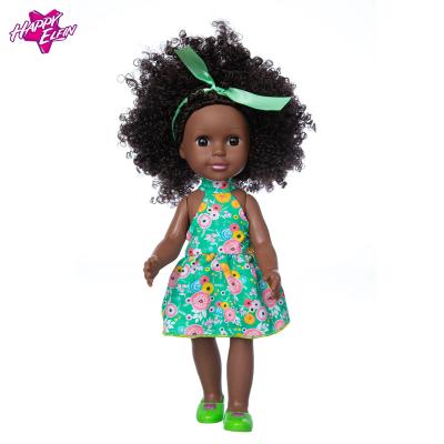 China Wholesale New Design African American MODEL TOY 2020 Simulation 14 Inch Black Doll With Dressing Set for sale