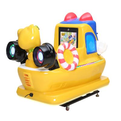 China Beautiful and durable the hottest children's automatic swing toy car 2022 3D vision children's swing toy car with music for sale