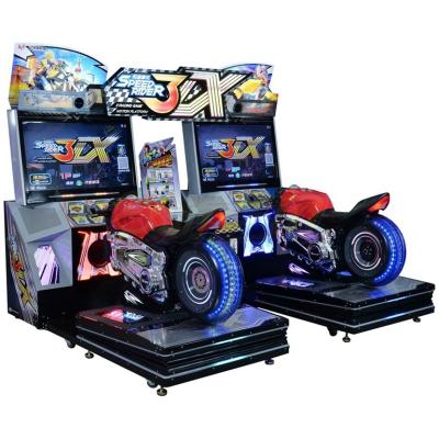 China Coin Operated Street Motorcycle Car Racing Arcade Game Double Super Rider 3dx Arcade Simulator Video Game Machine For Sale for sale