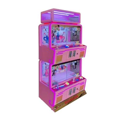 China Mind Game Mini Toy Crane Machine For 4 Players Shop Coin Operated Vending Machine for sale