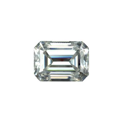 China Game or fire Color Teamore Gem Wholesale Price DEF; /GH 8x12MM Color 5 Carat Emerald Cut Moissanite Diamond For Gold Ring Necklace Jewelry for sale