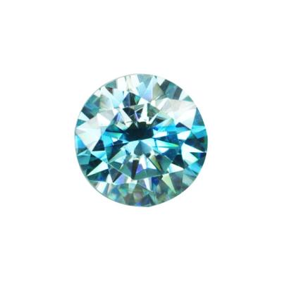 China Diamond Lab Developed Gemstone Price Round 5-10mm Moissanite Color Game Or Dinner Fire Blue Loose Moissanite 50 GRA Points Certificate Price Per Carat for sale