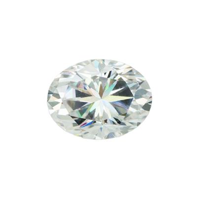 China Loose Color 8*10mm Oval Fire Diamond D Color Set Or Icy Cut Out Of Moissanite VVS Diamond for sale