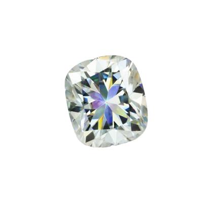 China Super VVS White Fire DEF Factory Price Color Play or Moissanite Cut Cushion Cut Loose Moissanite Stone Wholesale for sale