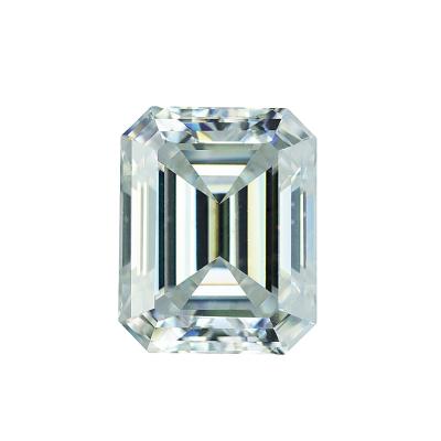 China Fire Provence high quality merald cut diamond cut color or lab grown with gross interior surface IGI certificate moissanite loose for sale