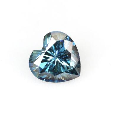 China Color Play Or Fire Color Blue1 Carat VVS Synthetic Moissanite Clarity Making Machine Gemstone for sale