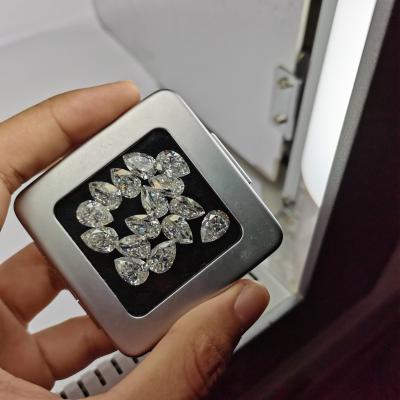 China Top Quality Fire Moissanite Diamond D Color FL Color Play Or Pear Cut Loose Moissanites 0.5-2 Carat Rich Jewelry White DHL for sale