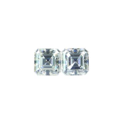 China Color Game Or Fire Gra Certificate Moissanite Stone Asscher Cut 7.5*7.5mm 2carat White Moissanite Diamond Gemstone for sale