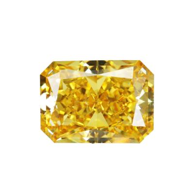 China Color Game Or Fire 5A Gems Vvs Colored Loose Gemstone Yellow Green Shape Moissanite Loose for sale