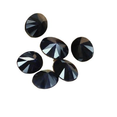 China Color Set Or Fire Loose Natural Black Sapphire Oval Cut Gemstone Wholesale for sale