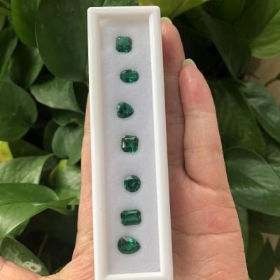 China Color Play Or Fire Certificate Green Diamond Bulk Gemstone Reduced Price Per Carat Created In Lab for sale