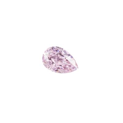 China 4k Game Or Fire 6*8mm Light Pink Pear Shaped Color Grade Loose CZ Gemstone Cubic Zirconia 5A+ for sale