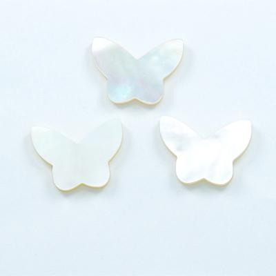 China Mother of pearl white game or fire color 10mm, shell high quality natural butterfly shaped factory price for sale