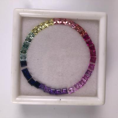 China Color Play or Fire Shape to Custom Watch Parts Bezel Rainbow Bezel 40mm Inserts Stainless Steel Loose Synthetic Gemstone Material For Watch for sale