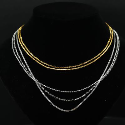 China CLASSIC Pure Real 18K Gold Necklace AU750 Pure Gold Necklace Customization for sale