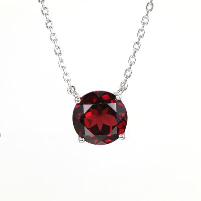 China CLASSIC Zircon Gem Brazilian Garnet Round Loose CZ Gemstone Pendant for sale