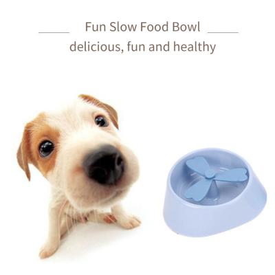 China Wholesale Viable Macaron Color Slow Eating Dual Purpose Pet Driver Dog Bowl for sale