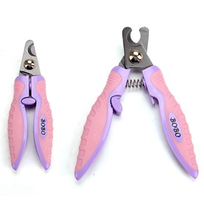 China Viable Hot Sale Good Quality Pet Nail Scissors Claw Safe Care Metal Nail Cutter With Curved End for sale