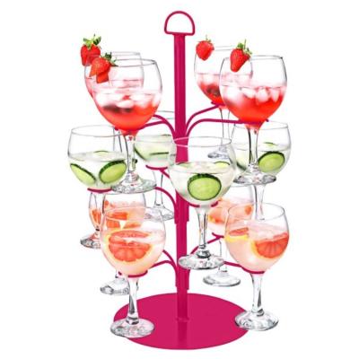 China Durable 12 AM Food Cocktail Tree Stand Display Stand White Pink Stand For Weddings Parties And Other Events for sale