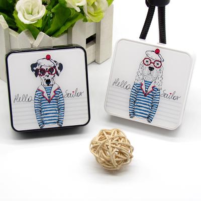 China Wholesale Cute New Cartoon Dog Contract Lenses Storage Cosmetic Contact Lens Case Companion Box With Mirror for sale