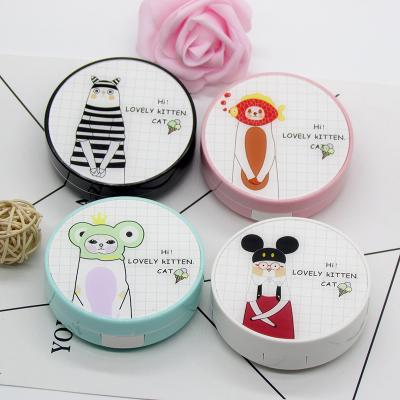 China Cartoon Companion New Product Storage Contact Lenses Colorful Animal Contact Lens Case Portable Cosmetic Box for sale