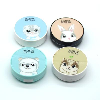 China Handsome new product portable contact lens storage case animal rabbit bear rabbit cosmetic box companion box care box for sale