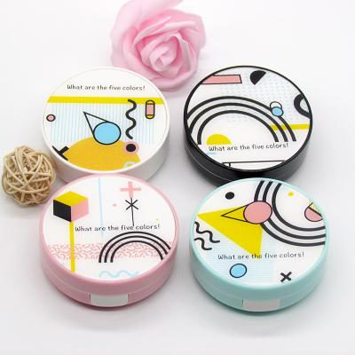 China Small contact lens case colorful contact lens case small fresh product companion box portable cosmetic care box for sale