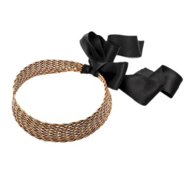 China Korean Style Straw Braid Hair Hoop Headband For Women Girls Hoop Headbands Hair Accessories Headwear for sale