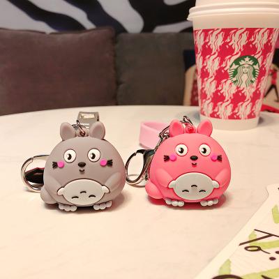 China Portable New Cartoon Silicone Chinchilla Doll Key Chain Doll Machine Bag Ornaments Cute Catching Female Pendant for sale