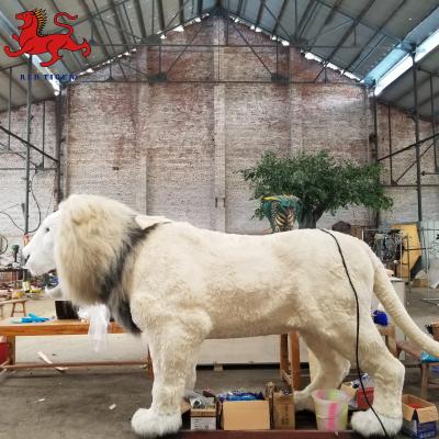 China Outdoor Playground Life-Size Animatronic Lion for sale